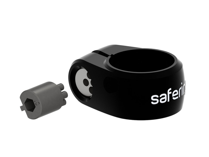 zabezpieczenie siodła IXOW Safering Allure Keycode 28,6 mm / black